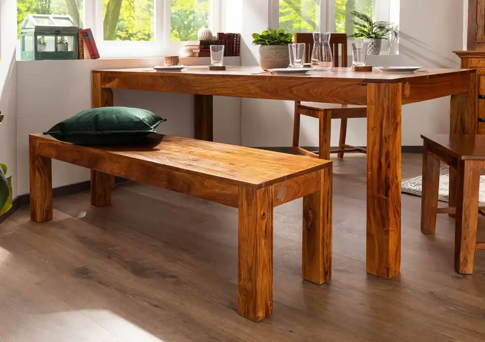 Bank Akazie 180x40x45 honig lackiert OXFORD #0016 Direkt Vom Hersteller
