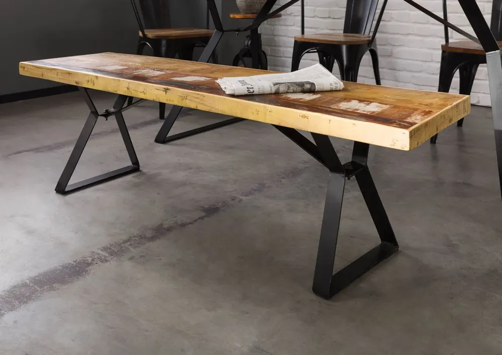 Bank Altholz 150x40x45 mehrfarbig lackiert INDUSTRIAL #14 Günstig
