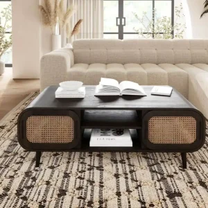 Couchtisch Mango 120x60x45 dunkelgrau lackiert VALENCIA #201 Sonderaktion