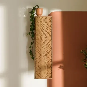Highlight Hängeschrank Akazie 33x33x115 natur lackiert MARRAKESCH #120