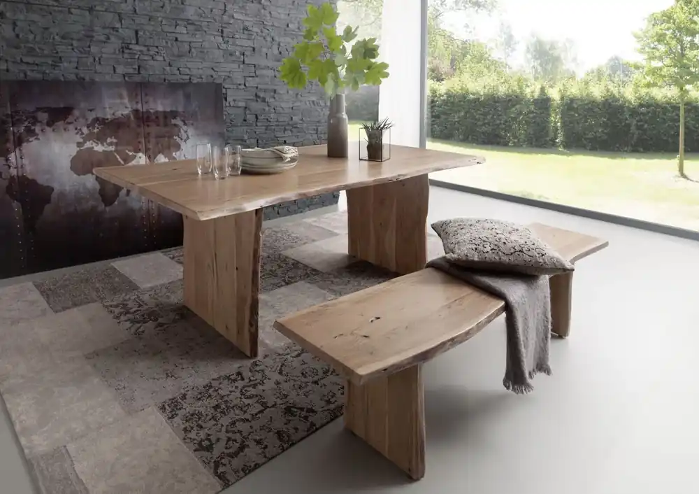 Preiswert Baumtisch Akazie 160x100x76 natur lackiert PURE ACACIA #113