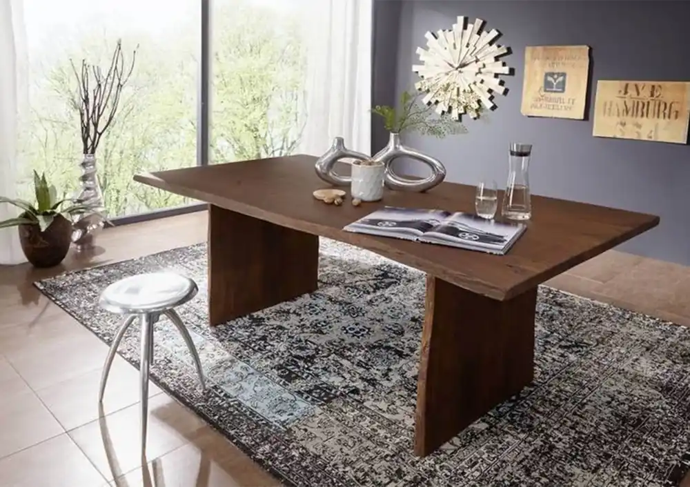 Baumtisch Akazie 200x100x76 braun lackiert PURE ACACIA #215 Angebot