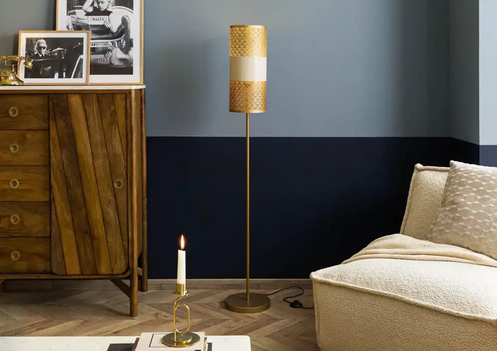 Sichere Zahlung Stehlampe 25x25x152 gold LOS ANGELES #83