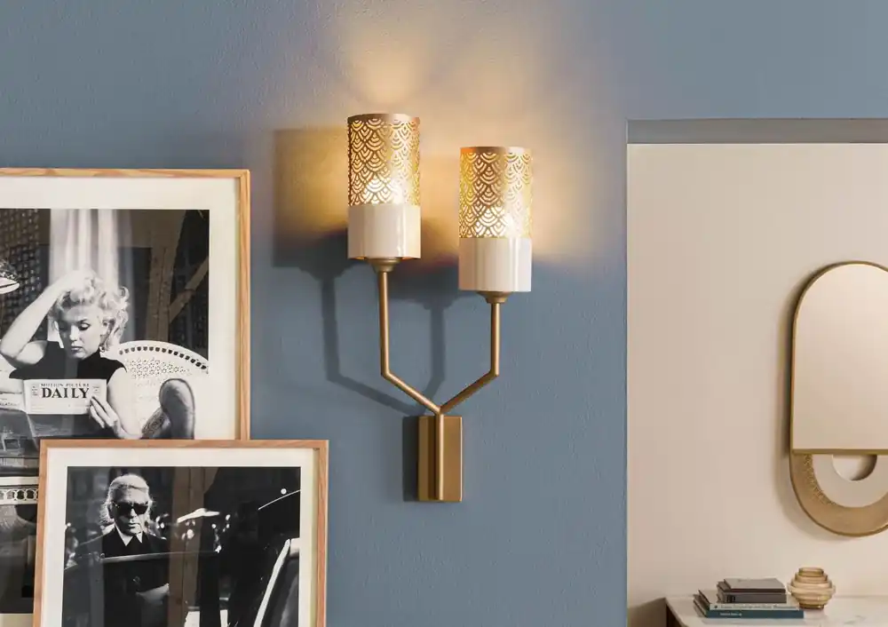 Saisonangebot Wandlampe 28x12x57 gold LOS ANGELES #82