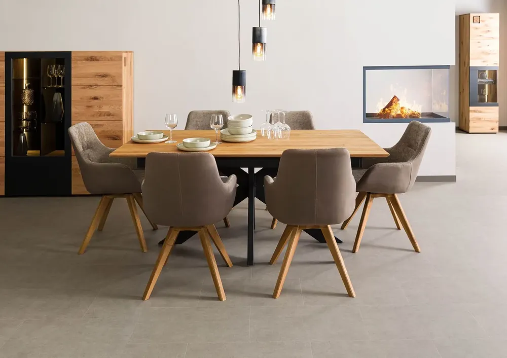Finale Aktion Esstisch verlängerbar Wildeiche 200-285x100 natur geölt KITZBÜHEL #12