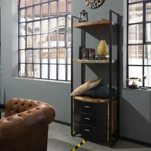 Regal Altholz 70x40x200 mehrfarbig lackiert INDUSTRIAL #10 Heißes Angebot
