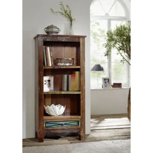 Letzte Chance Regal Altholz 60x35x130 mehrfarbig lackiert NATURE OF SPIRIT #25