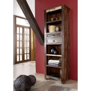 Regal Altholz 60x35x190 mehrfarbig lackiert NATURE OF SPIRIT #23 Top-Preis