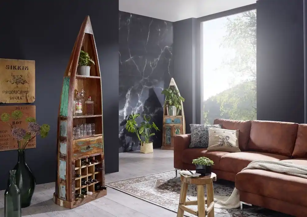 Regal Boot Indisches Altholz lackiert NATURE OF SPIRIT #120 Neuheit