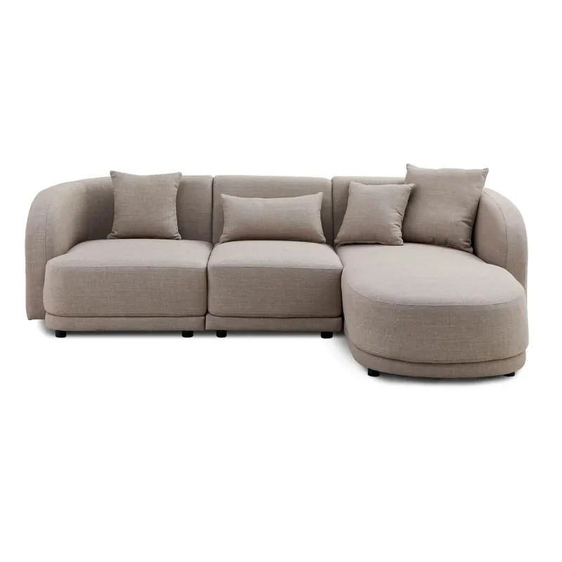 Ecksofa 260x165x72 beige JONAH Kracherpreis