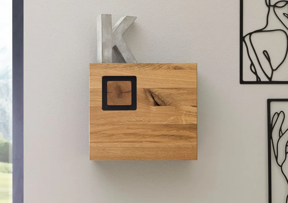 Bestseller Schlüsselschrank Wildeiche 32x12x29 natur lackiert / geölt KITZBÜHEL #135