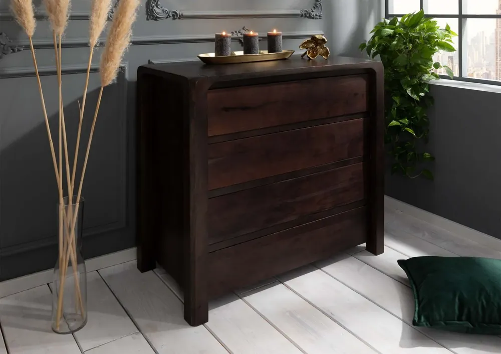Kommode Akazie 96x50x90 tabak lackiert BUENO #4004 Neue Ware