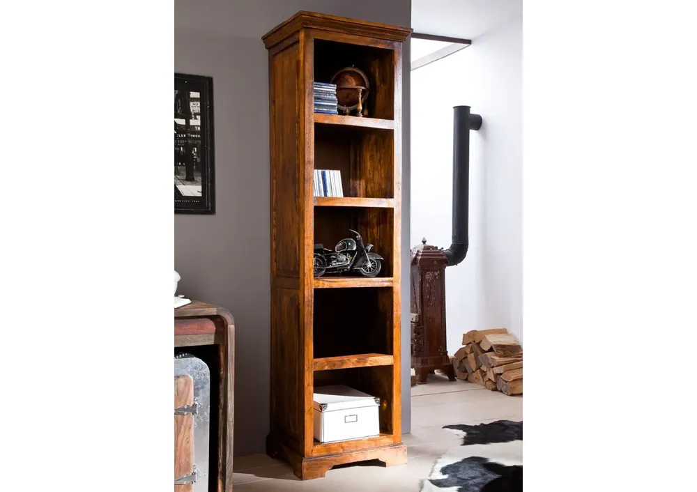 Beliebt Regal Akazie 54x44x195 honig lackiert OXFORD #0441