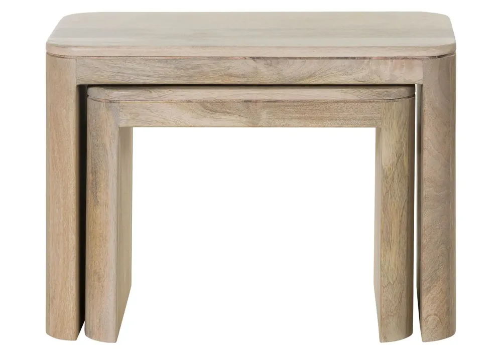 Sonderaktion Beistelltisch Mango 59x30x41 weiß lackiert TORONTO #344
