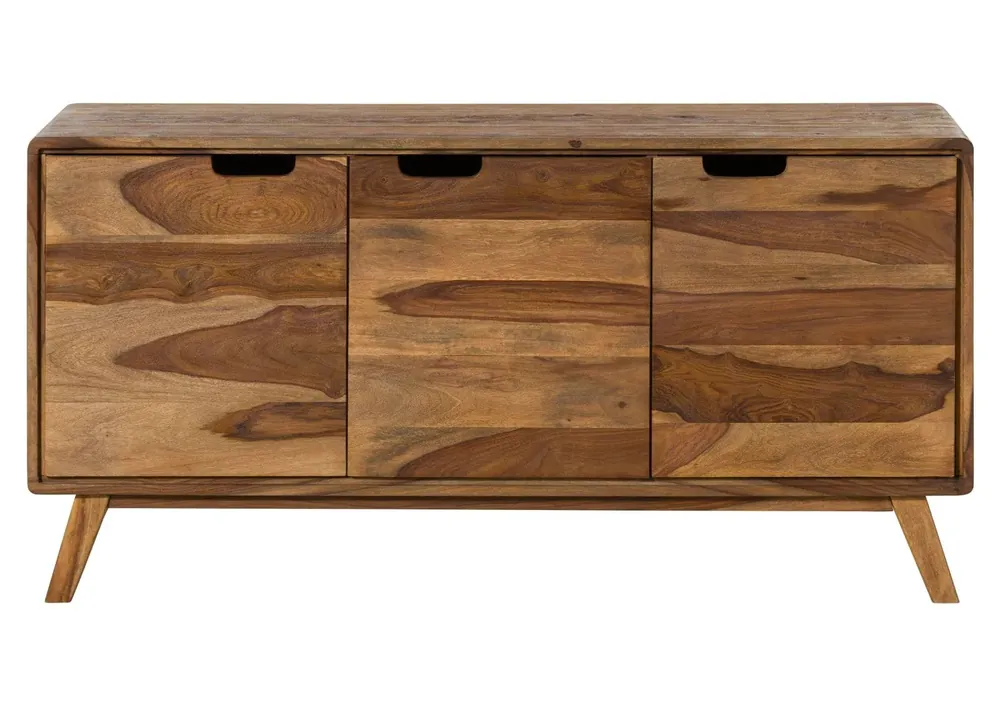 Sideboard Sheesham 134x40x65 natur sandgestrahlt lackiert MALMÖ 2 #206 Finale Aktion