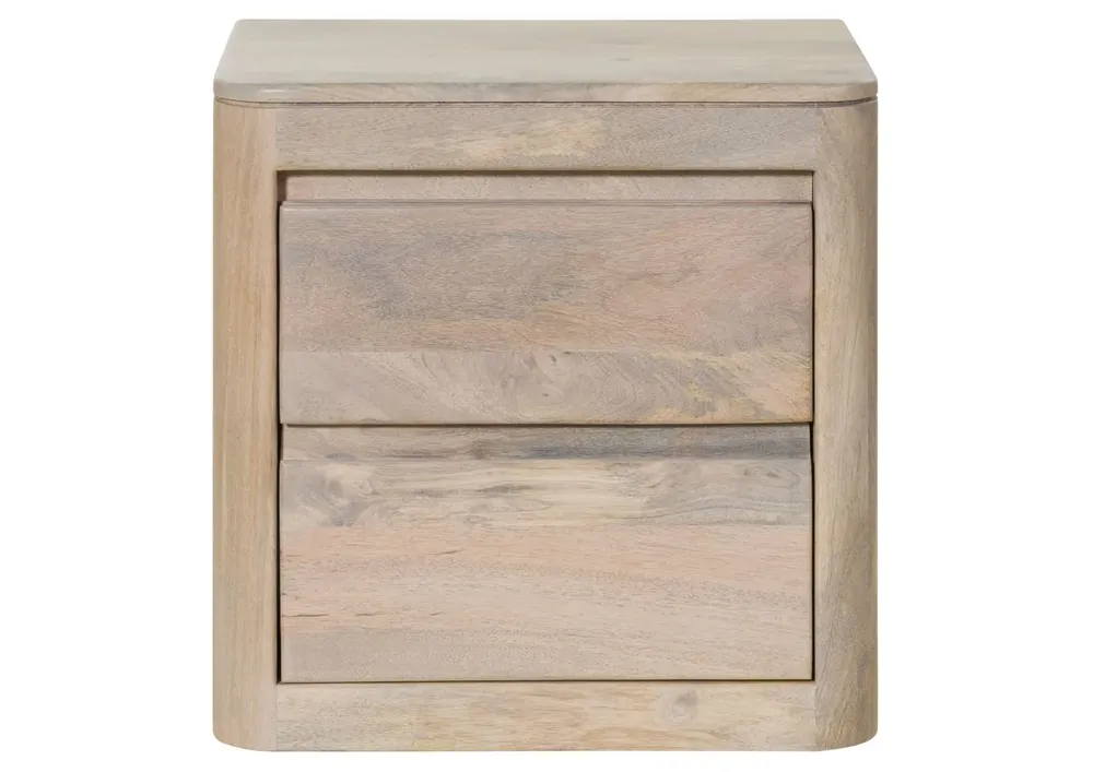 Nachttisch Mango 50x35x50 weiß lackiert TORONTO #363 Billig