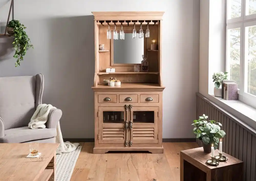 Schnäppchen Bar Mango 98x51x190 beige geölt TOULOUSE #05