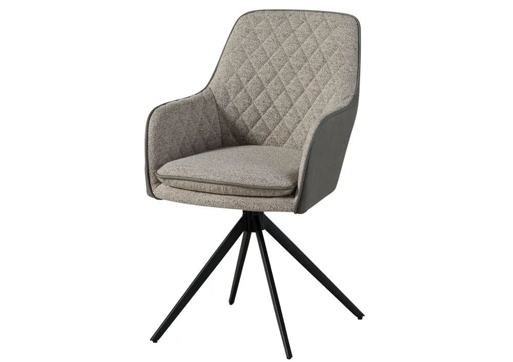 Drehstuhl 55x60x86 hellgrau / grau HUGO #03 Begrenztes Angebot
