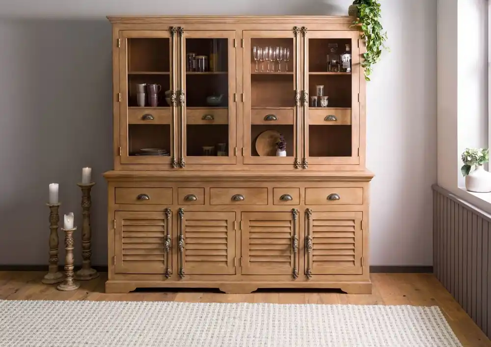 Must-Have Buffet Mango 204x50x210 beige geölt TOULOUSE #03
