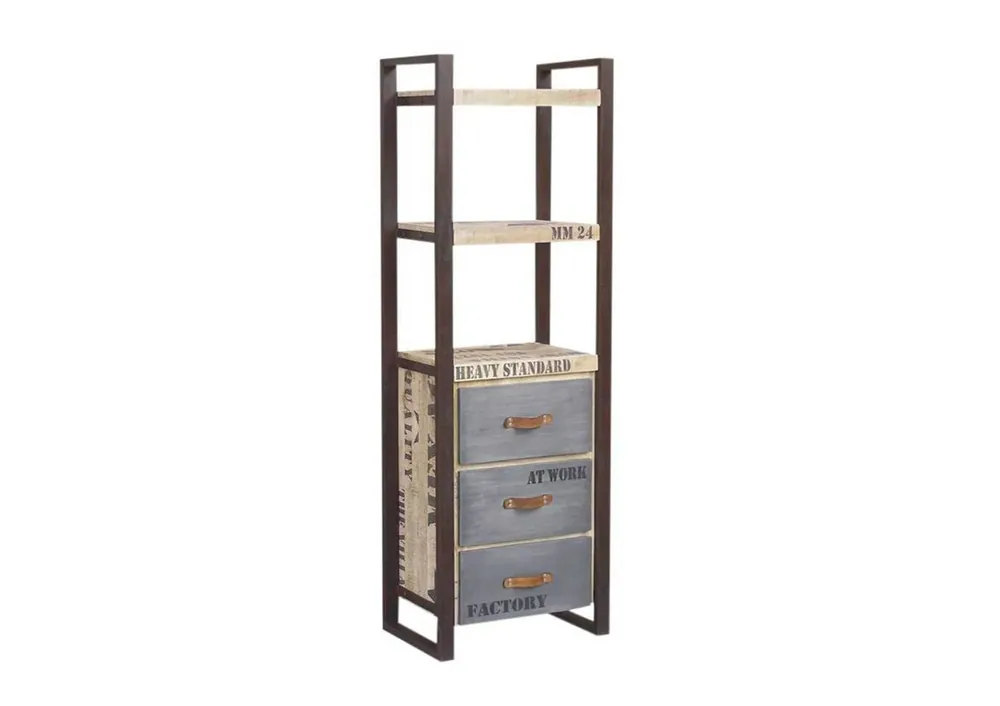 Jetzt Bestellen Regal Mango 60x40x180 natur bedruckt FACTORY #105
