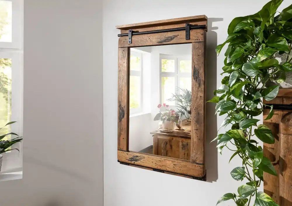 Online Kaufen Spiegel Mango 60x8x100 natur lackiert RAILWAY #163