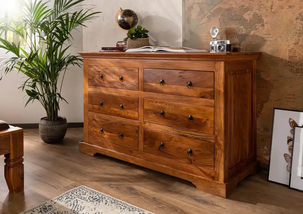Beliebt Kommode Akazie 145x58x90 honig lackiert OXFORD #0447