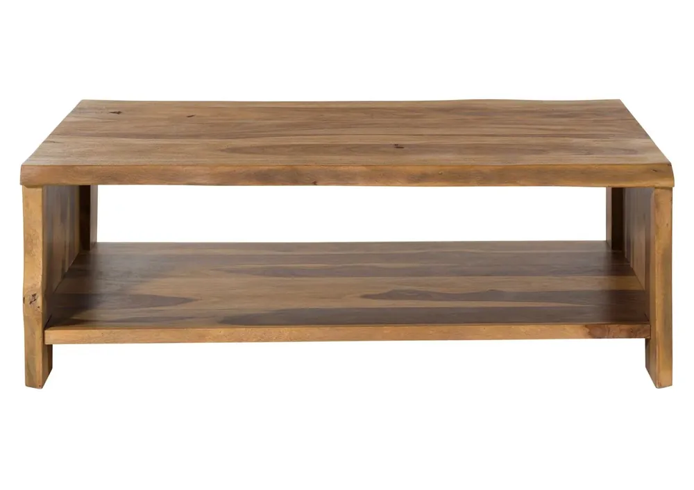 Couchtisch Sheesham 118x70x40 natur lackiert / sandgestrahlt PURE SHEESHAM #205 Sofort Bestellen