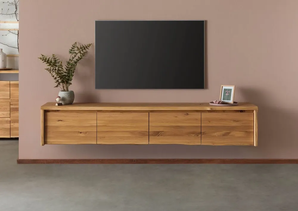 Neu Im Sortiment Lowboard Wildeiche 220x40x40 natur geölt PURE OAK #120