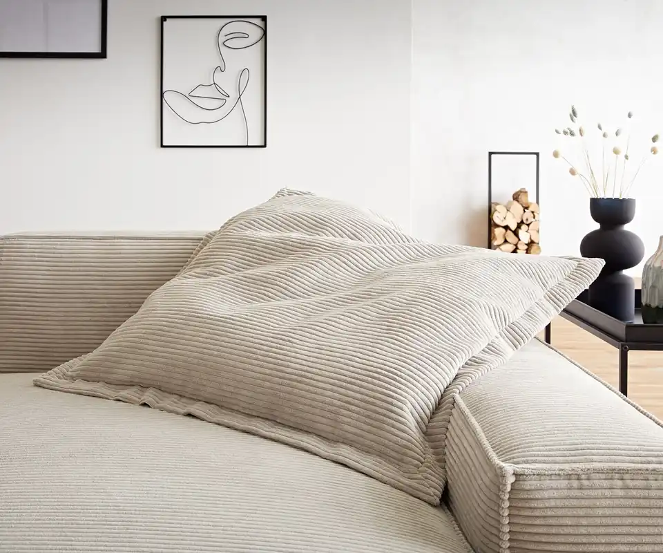 Sonderaktion Wurfkissen Sirpio 70x70 Cord Beige