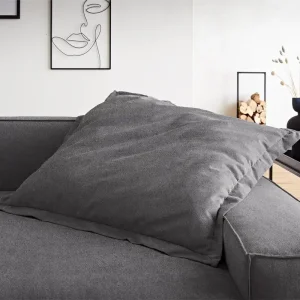 Garantierte Lieferung Wurfkissen Sirpio XL 85x85 Mikrofaser Taupe