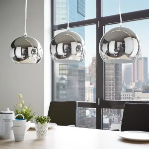 Sofort Bestellen Deckenleuchte Pentola 75 cm Chrom Silberfarben Metall