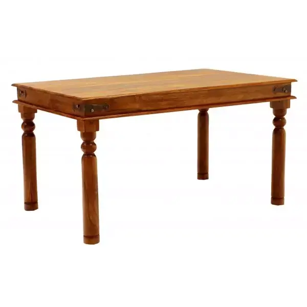 Esstisch Jali 120x90 aus indischem Sheesham-Massivholz Preisknaller
