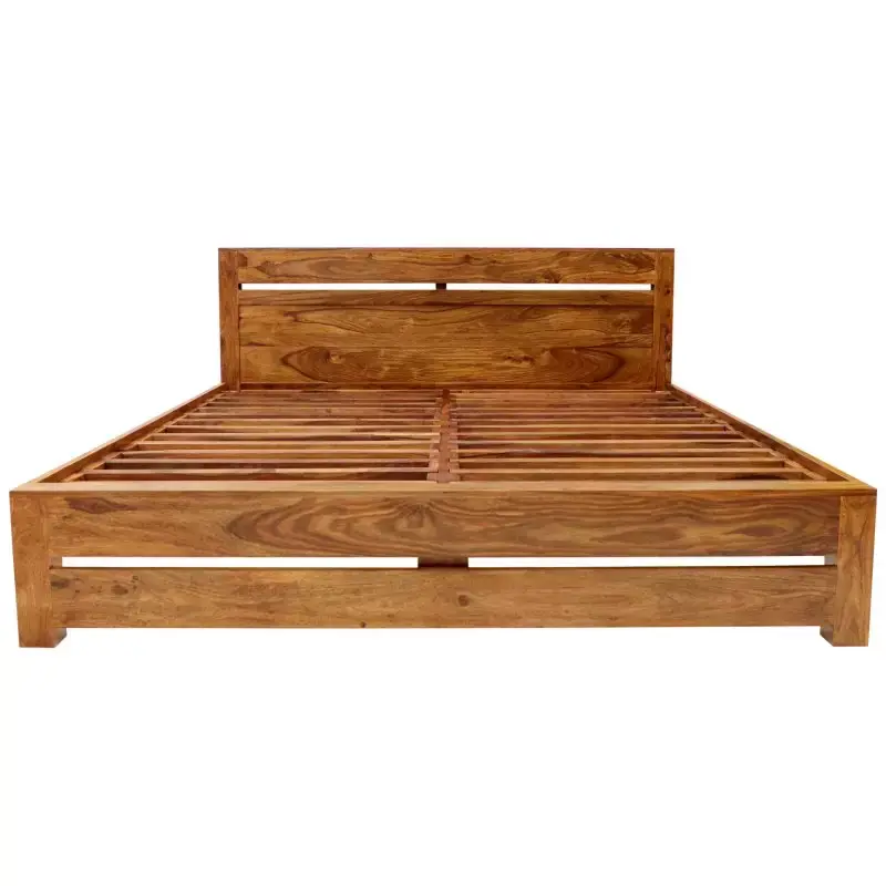 Bett Gani 180x200 aus indischem Sheesham-Massivholz Zertifiziert