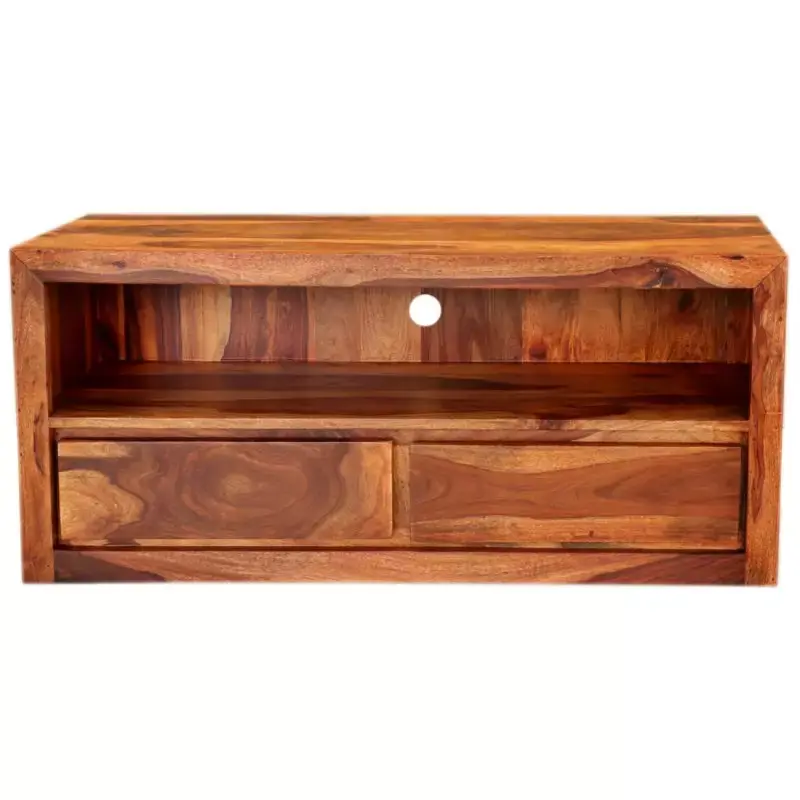 Sofort Bestellen Fernsehtisch Gani 120x50x45 aus indischem Sheesham-Massivholz