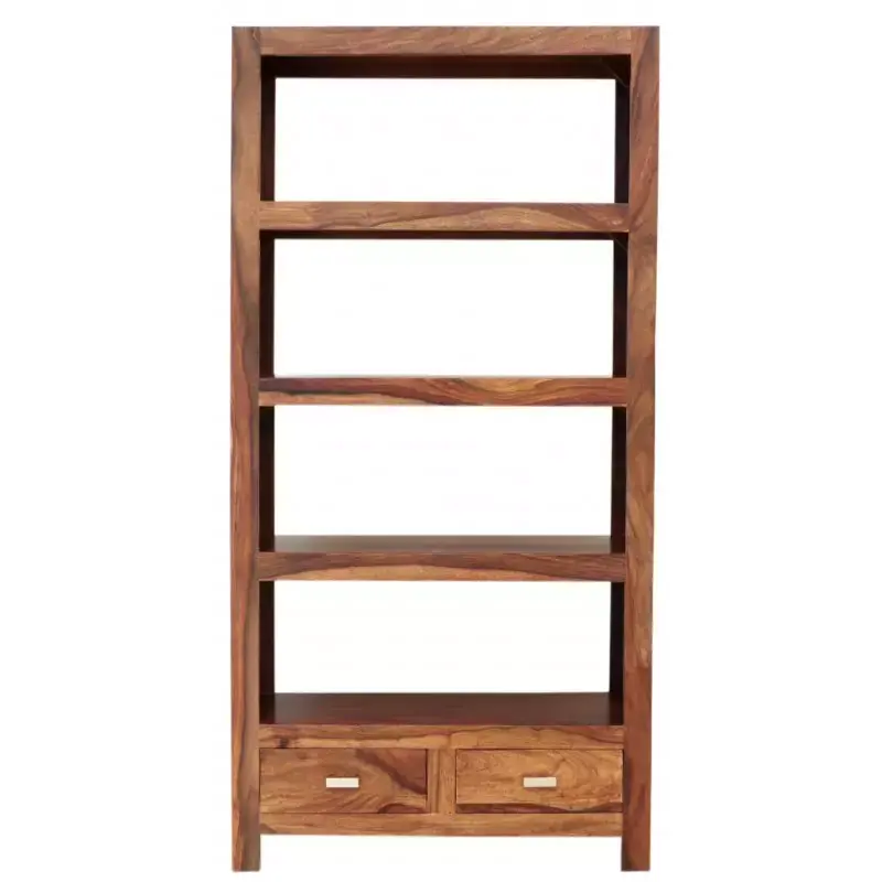 Kracherpreis Bücherregal Gani 90x180x35 aus indischem Sheesham-Massivholz