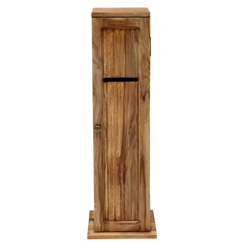 Toilettenpapier-Schränkchen 20x80x20 aus Sheesham-Massivholz Sichere Zahlung