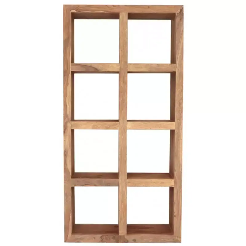Sichere Zahlung Bücherregal Gani 90x180x35 aus indischem Sheesham-Massivholz
