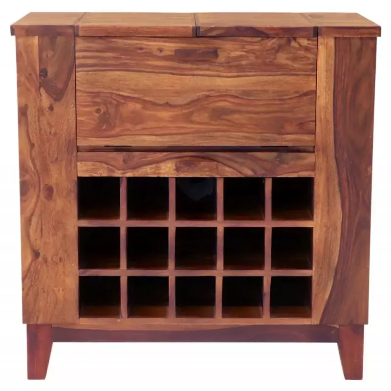 Barschrank Kali 90x90x45 aus indischem Sheesham-Massivholz Bestseller