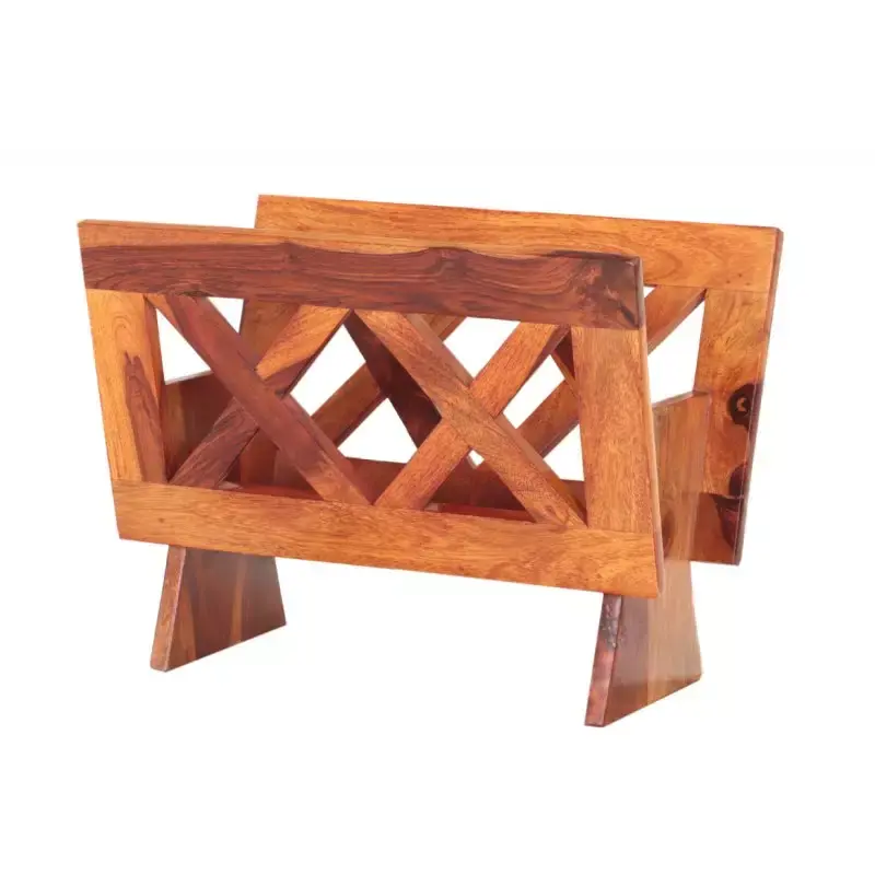 Abverkauf Zeitungsständer Kali 45x35x30 aus Sheesham-Massivholz