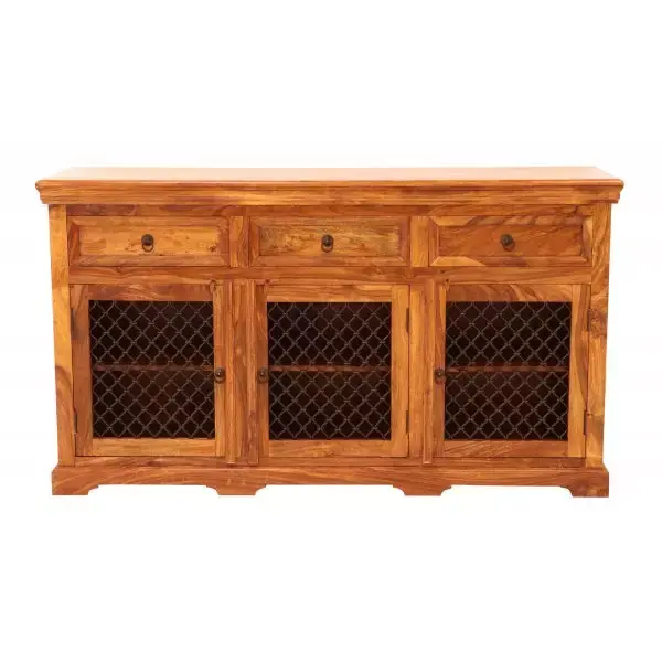 Kommode Jali 160x90x45 aus indischem Sheesham-Massivholz Echt