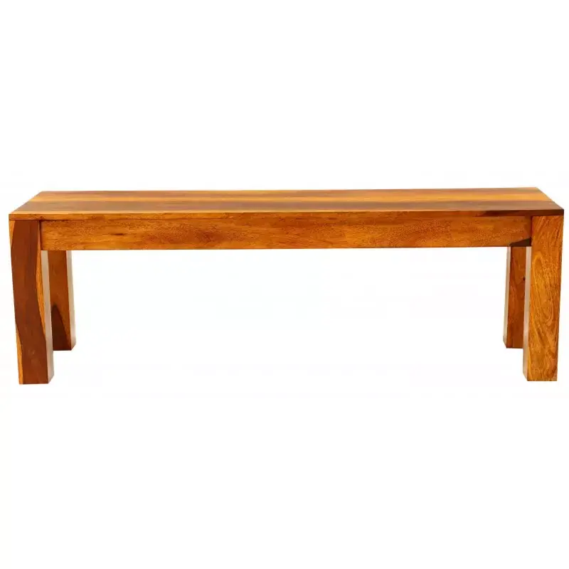Garantierte Lieferung Bank Gani 140x40 aus indischem Sheesham-Holz