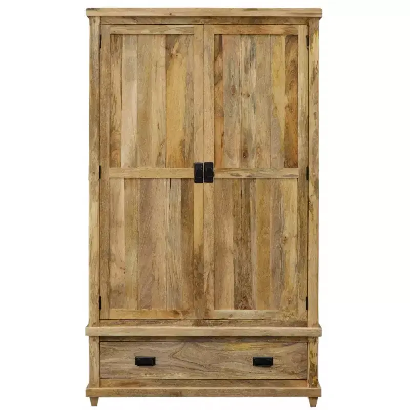 Expressversand Schrank Devi 120x200x60 aus Mangoholz