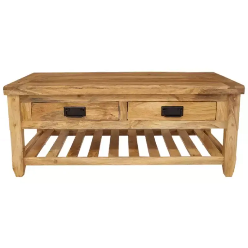 Schneller Versand Couchtisch Devi 110x45x60 aus Mangoholz