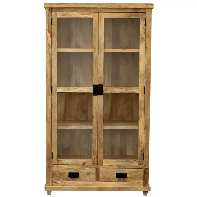 Online Kaufen Vitrine Devi 100x180x45 aus Mangoholz