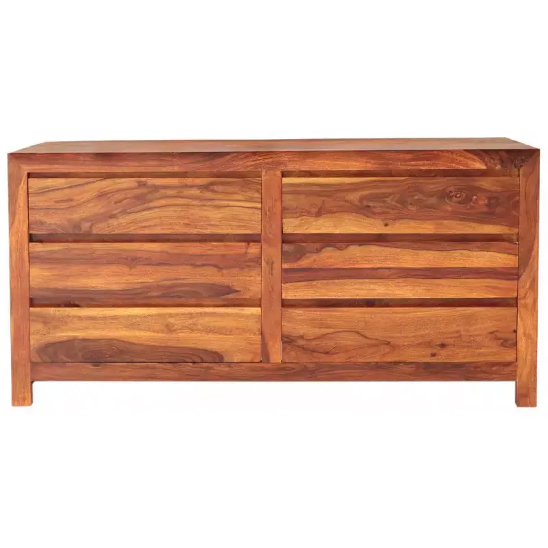 Kommode Gani 160x80x45 aus indischem Sheesham-Massivholz Online Kaufen