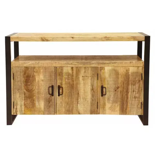 Neu Im Sortiment Kommode Retro 140x90x45 aus indischem Mango-Massivholz