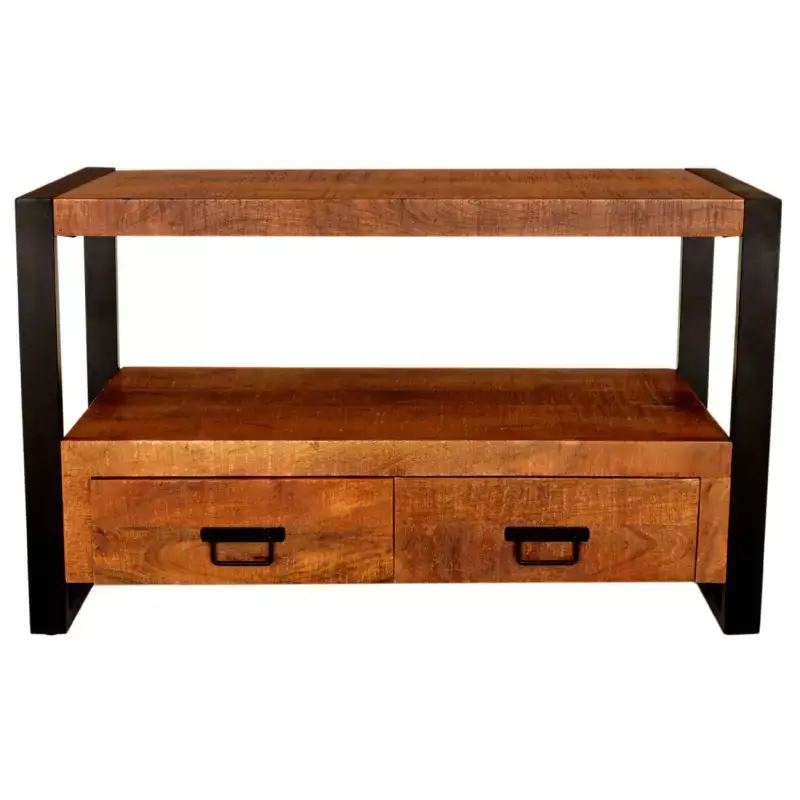 Kracherpreis Fernsehtisch Retro 100x60x45 aus indischem Mango-Massivholz