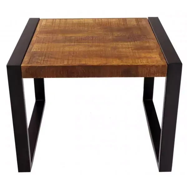 Highlight Couchtisch Retro 60x45x60 aus indischem Mango-Massivholz