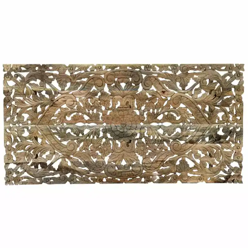Mega-Angebot Wandbild 70x140x2,5 handgeschnitzt aus Mango-Massivholz