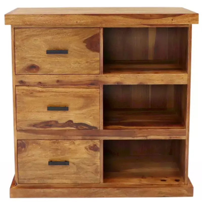 Kommode Rami 90x90x45 aus indischem Sheesham-Massivholz Markenware